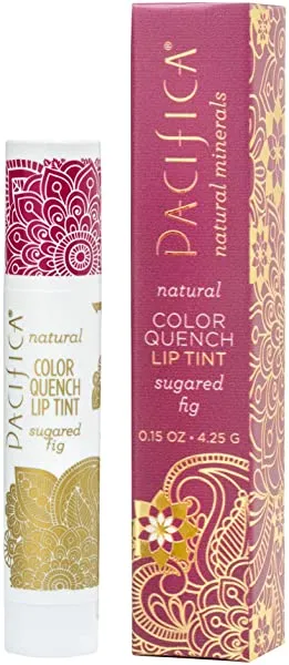 Pacifica Beauty Color Quench Natural Lip Tint, Sugared Fig, 0.15 Ounce