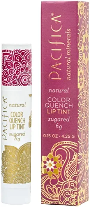 Pacifica Beauty Color Quench Natural Lip Tint, Sugared Fig, 0.15 Ounce