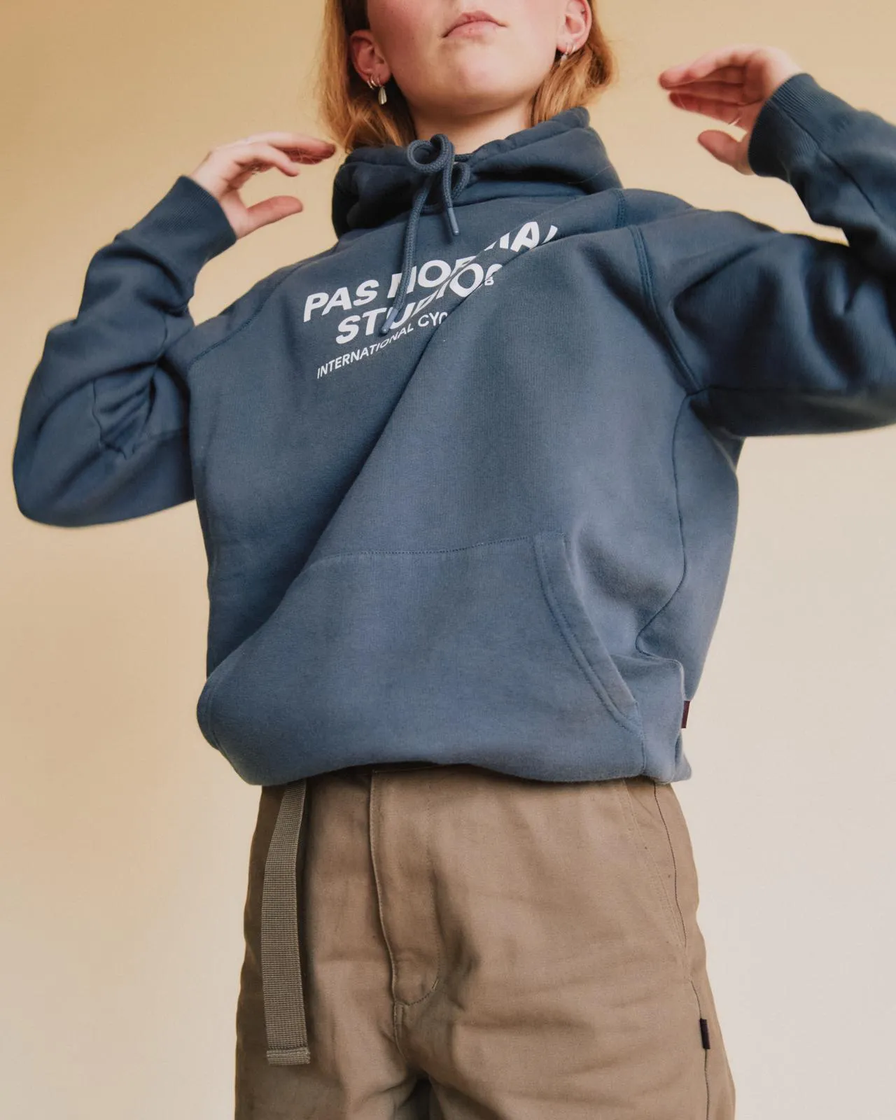 Pas Normal Studios - Off-Race Logo Hoodie - Classic Blue