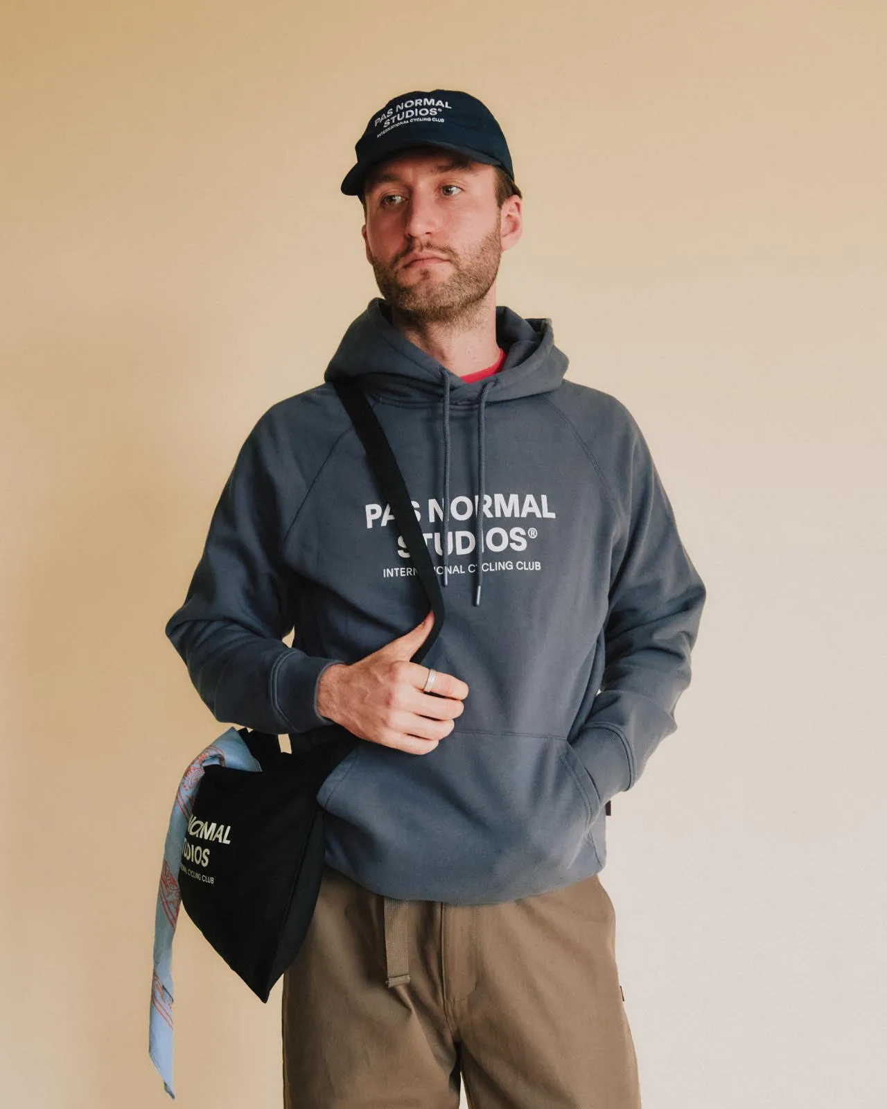 Pas Normal Studios - Off-Race Logo Hoodie - Classic Blue