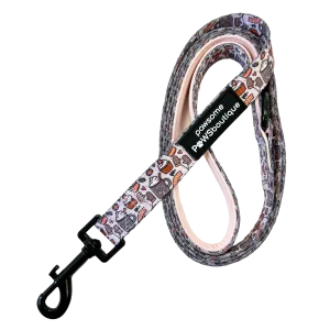 Pawsome Paws Boutique Pumpkin Spice   All Things Nice Dog Lead - Cinnamon