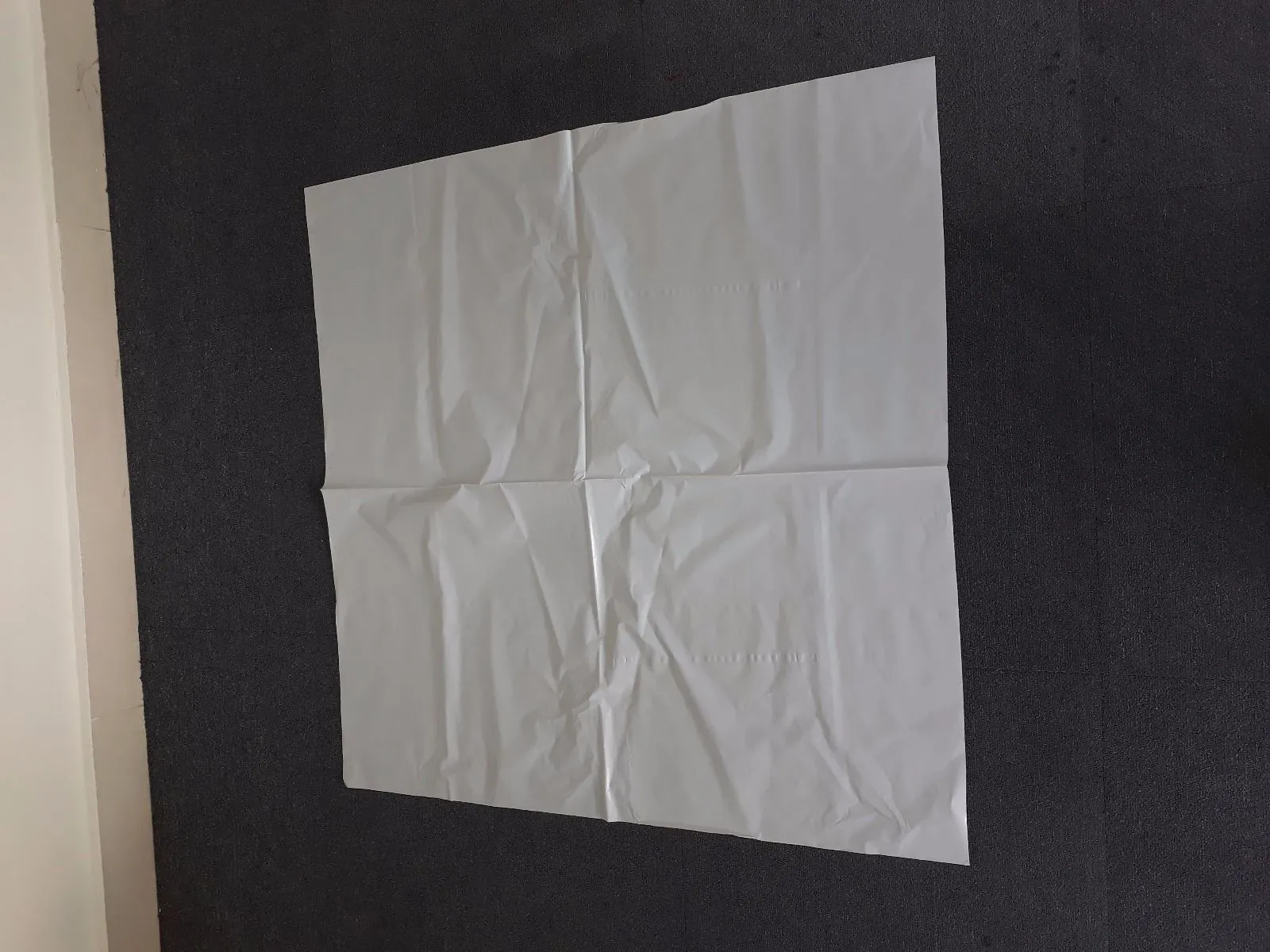 PE SHEET (WHITE) TABLE COVER - 0.05mm X (18X2)" X 36"