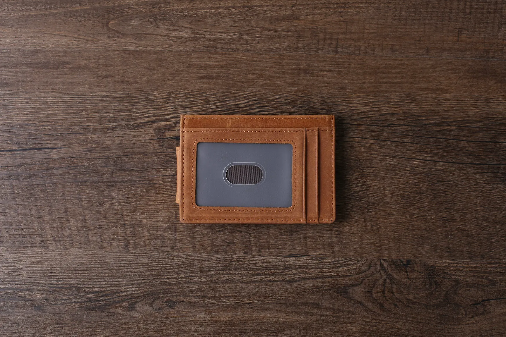 Personalized Wedding Gift RFID Blocking Leather Money Clip