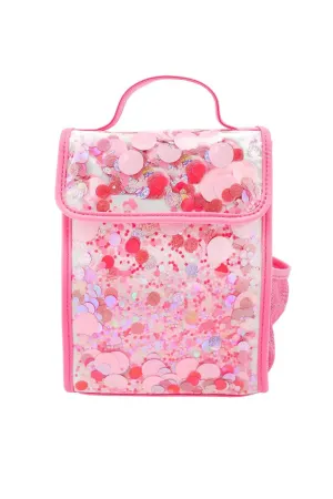 Pink Party Confetti Insulated Lunchbox