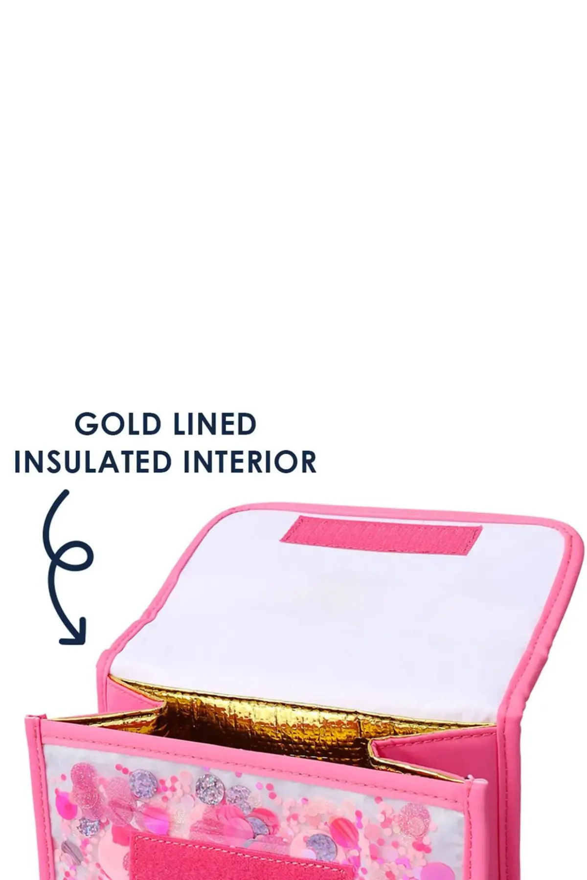 Pink Party Confetti Insulated Lunchbox