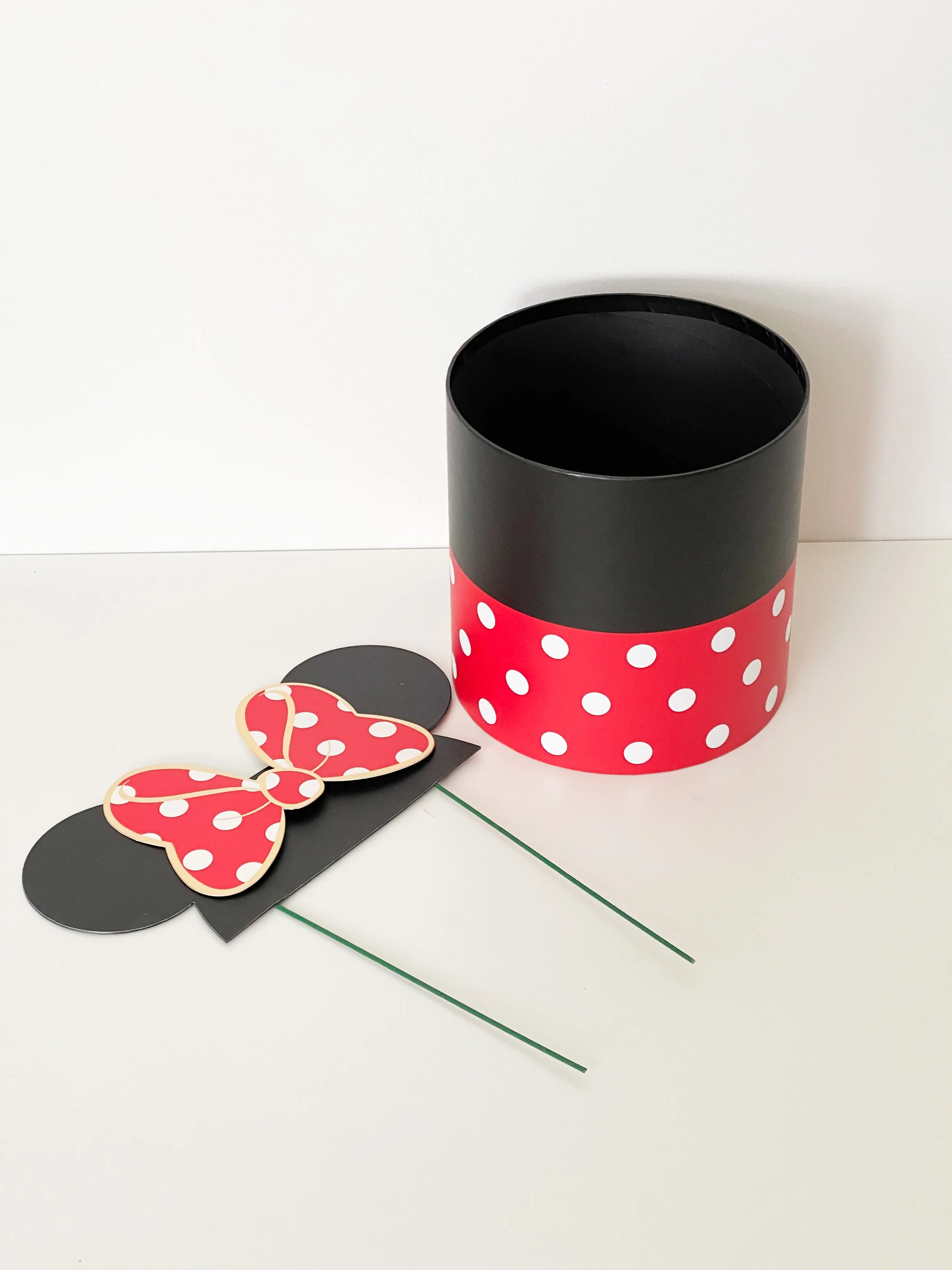 Polka Dot Mickey Mouse Flower/Gift Box in variety size and color