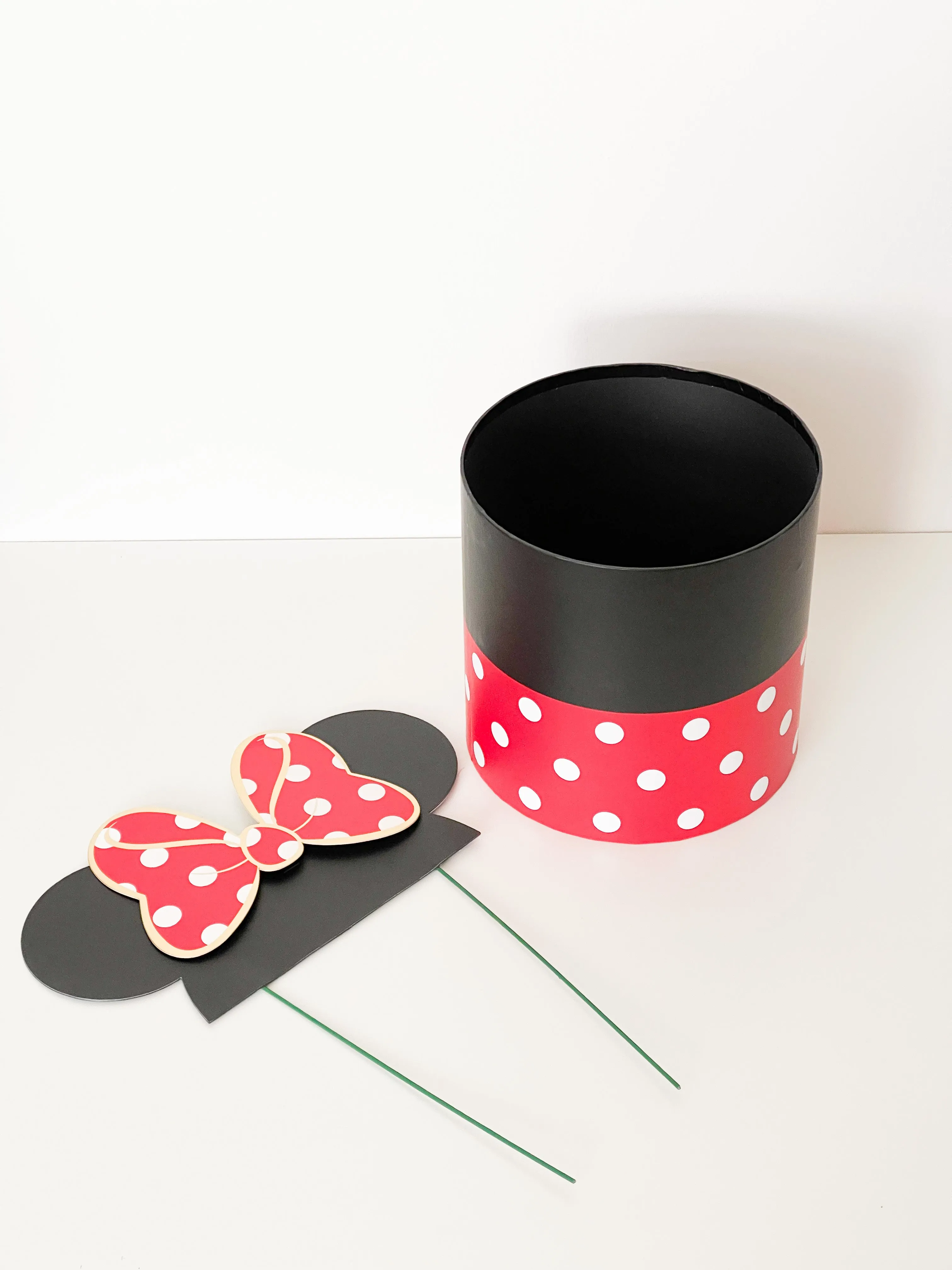 Polka Dot Mickey Mouse Flower/Gift Box in variety size and color