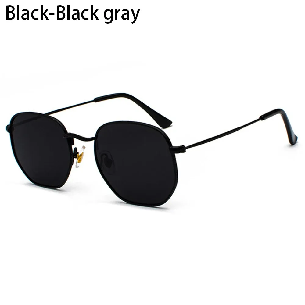 Polygon Metal Square Sunglasses