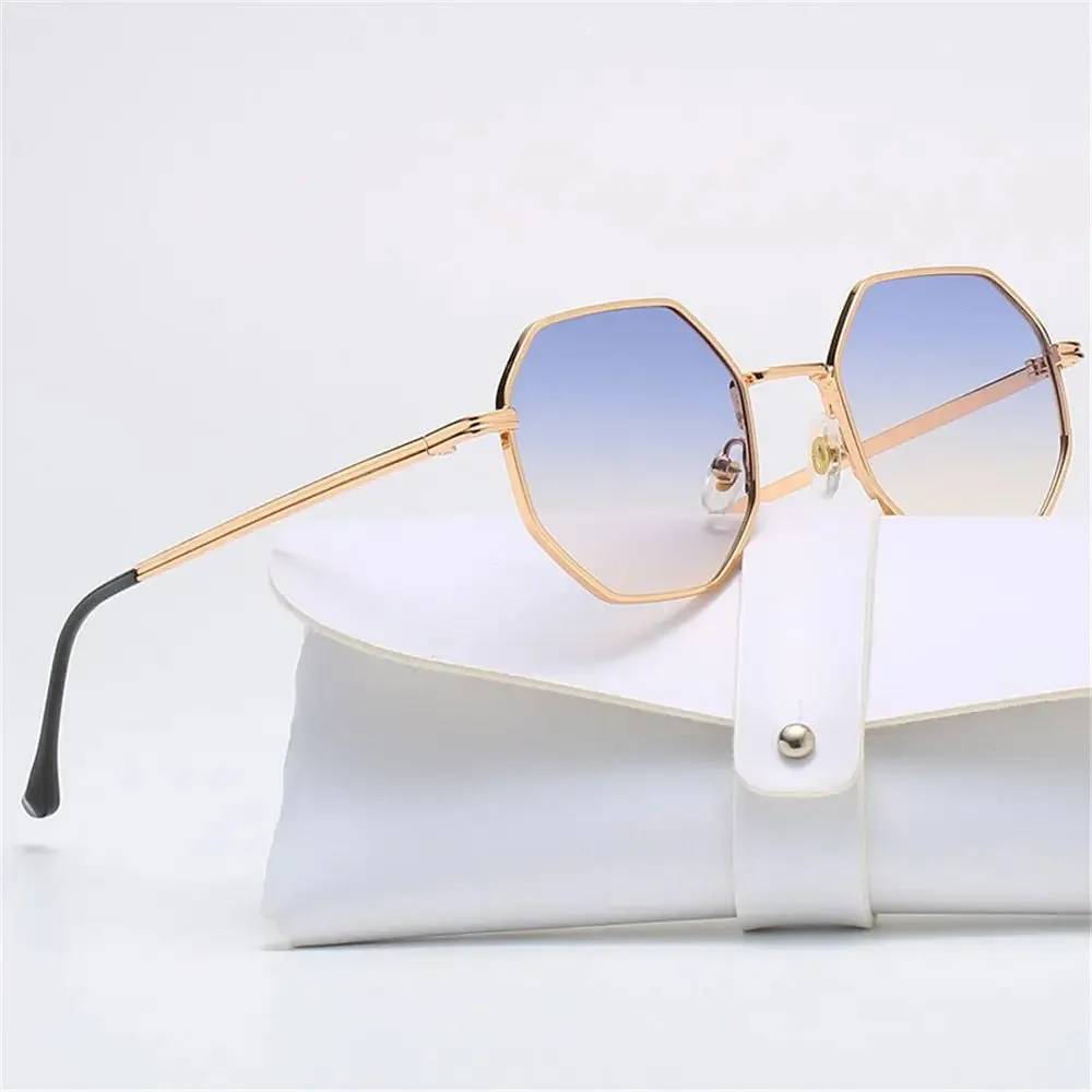 Polygon Metal Square Sunglasses
