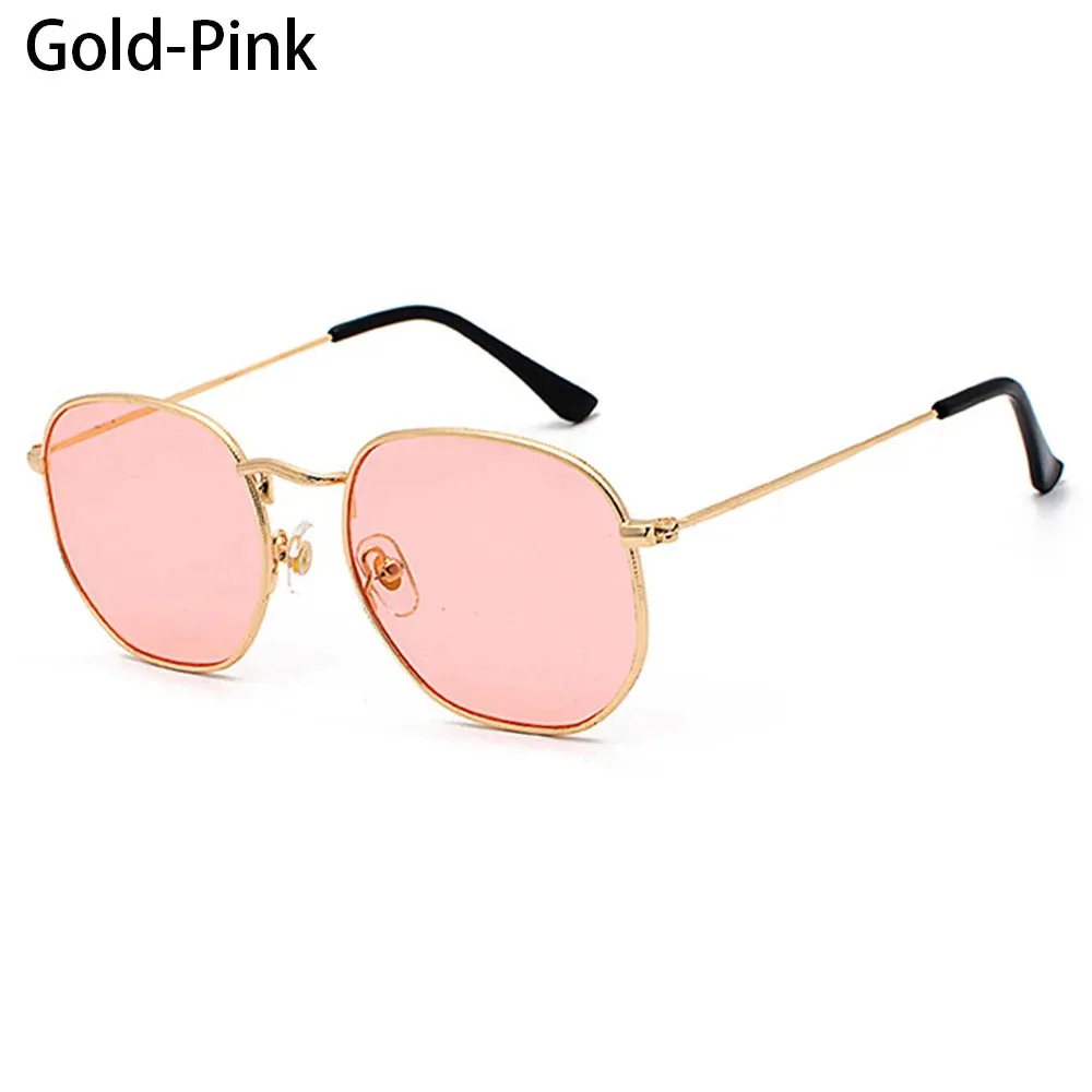 Polygon Metal Square Sunglasses