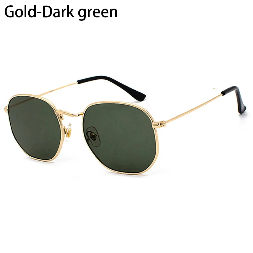 Polygon Metal Square Sunglasses
