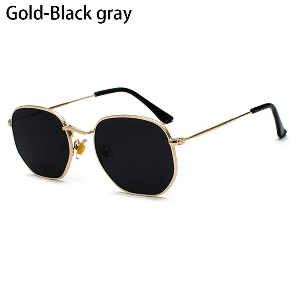 Polygon Metal Square Sunglasses