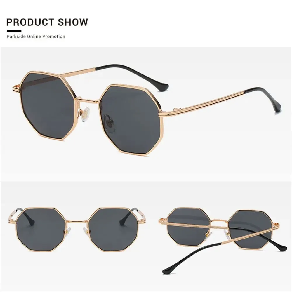 Polygon Metal Square Sunglasses
