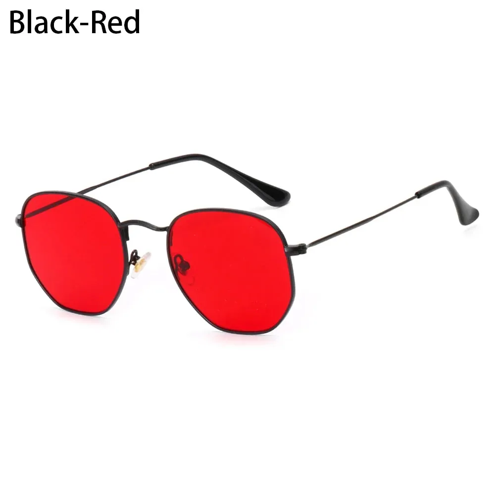 Polygon Metal Square Sunglasses