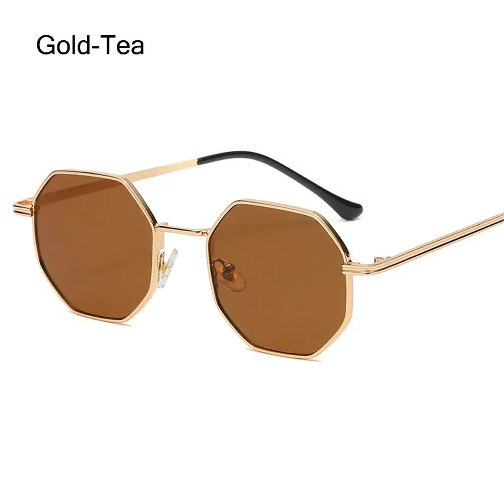 Polygon Metal Square Sunglasses