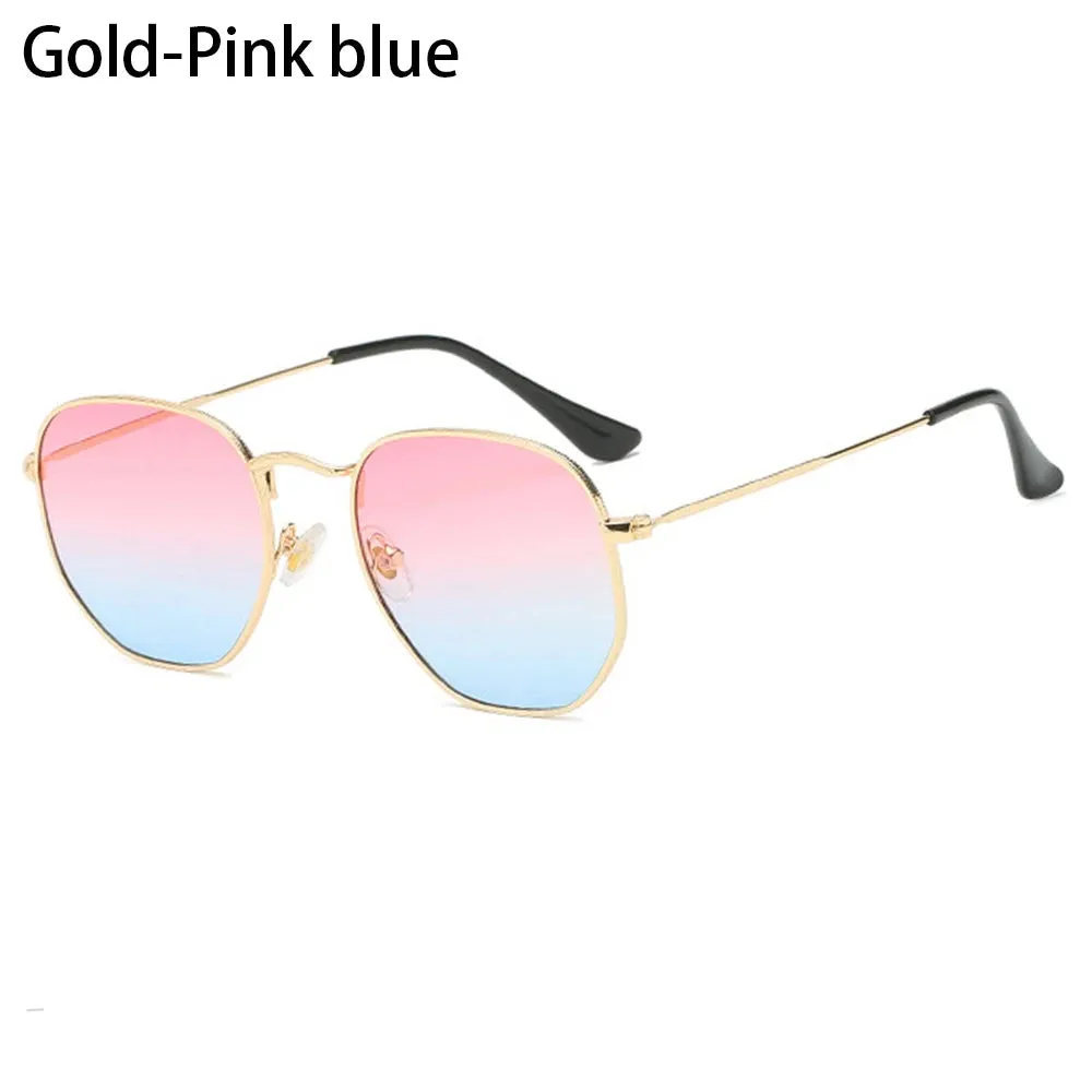 Polygon Metal Square Sunglasses