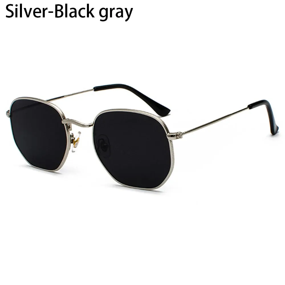 Polygon Metal Square Sunglasses