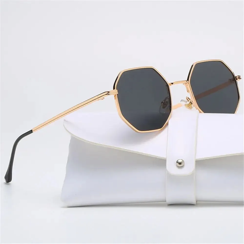 Polygon Metal Square Sunglasses