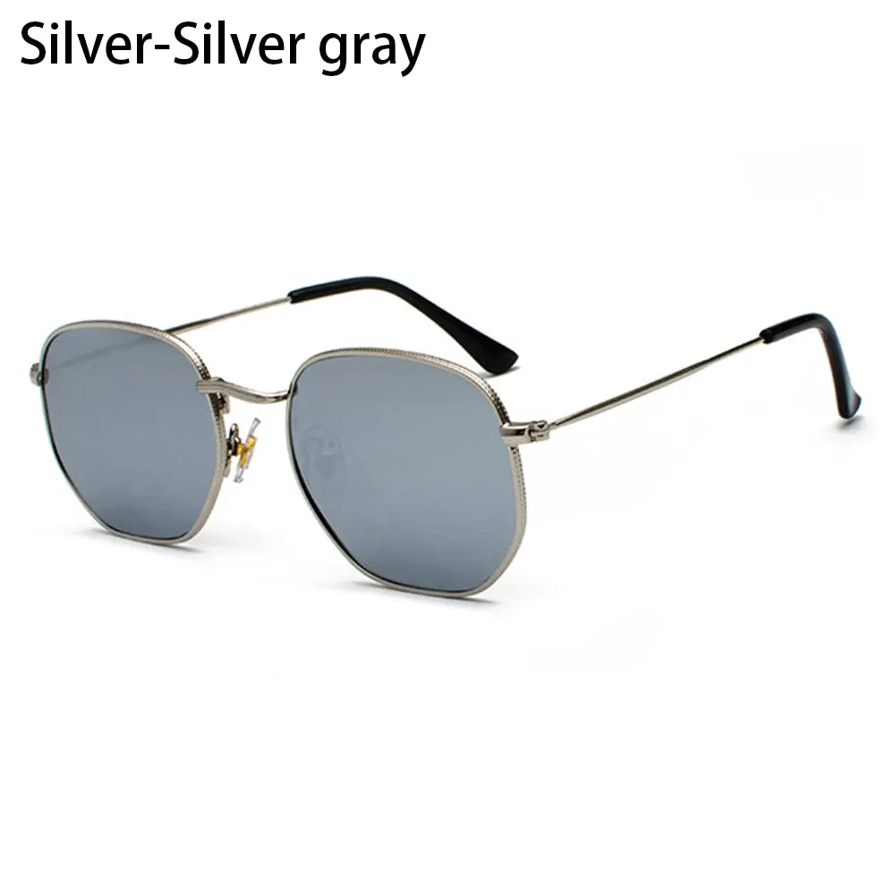 Polygon Metal Square Sunglasses