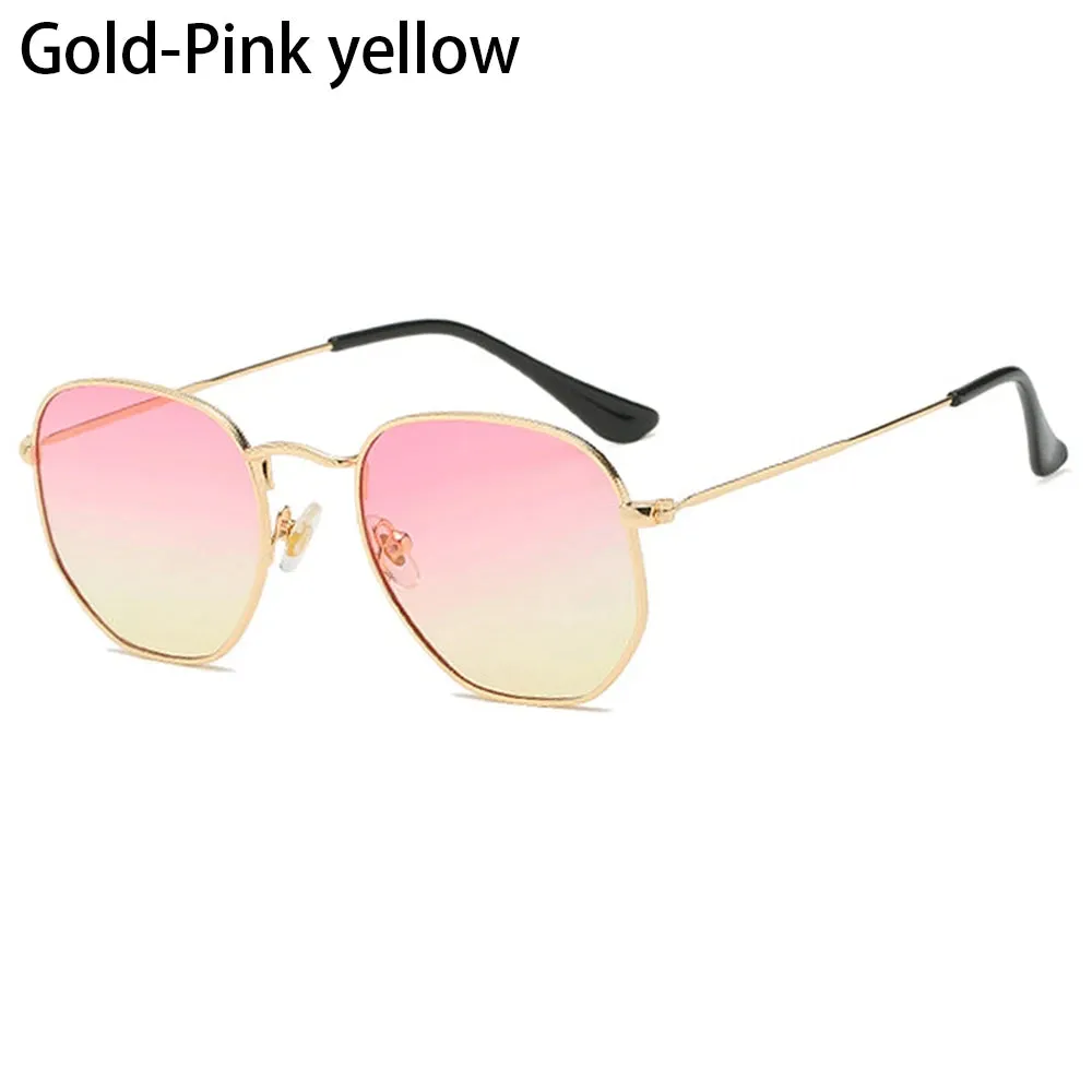 Polygon Metal Square Sunglasses