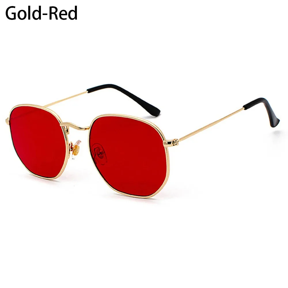 Polygon Metal Square Sunglasses