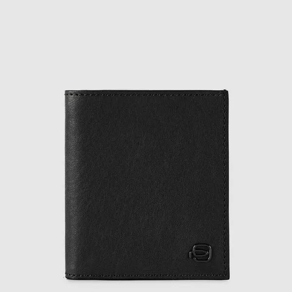 Porta Carte di Credito Piquadro con RFID in Pelle Black Square Nero