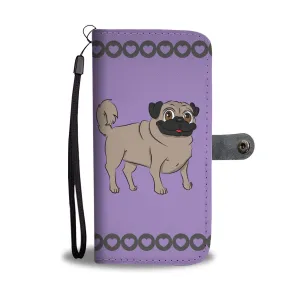 Pug Phone Case Wallet - Cartoon