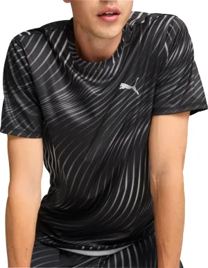 Puma Favourite Short Sleeve Mens Running Top - Black