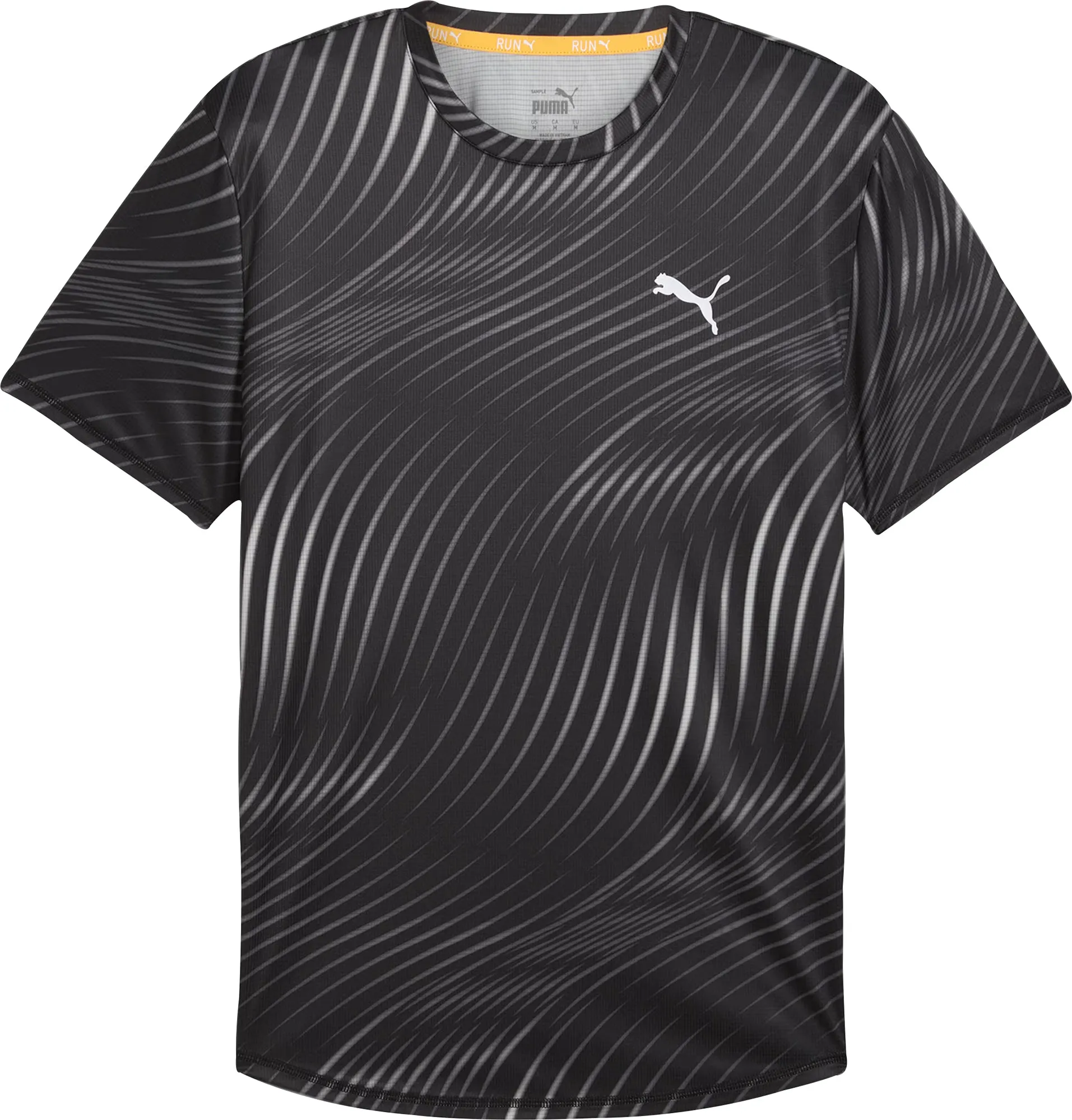 Puma Favourite Short Sleeve Mens Running Top - Black