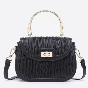 Purse - Seychelles Textured Twist-Lock Satchel