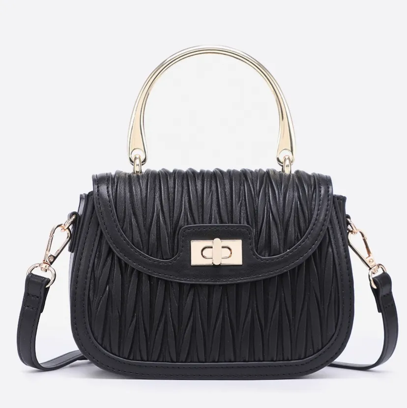 Purse - Seychelles Textured Twist-Lock Satchel