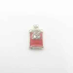 Queen - Nail Charms 10pc - #203 Gold Red Crystal Bottles