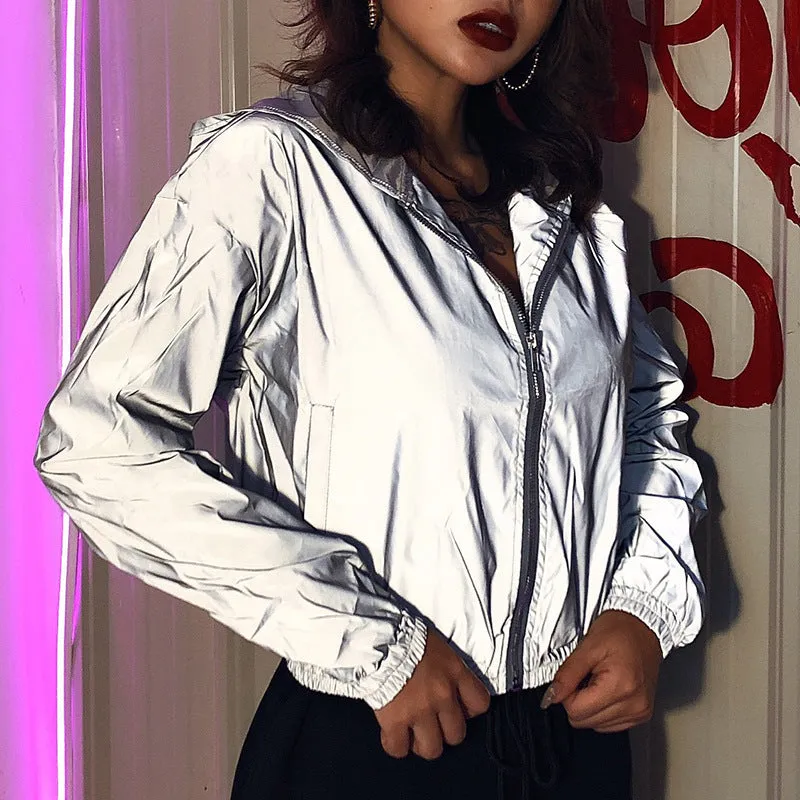 Radiant Reflection' Slim Hooded Jacket