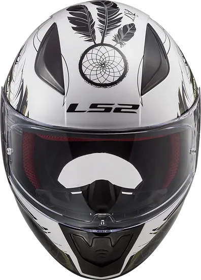 Rapid II Dreamcatcher Full Face Motorcycle Helmet Chameleon/White