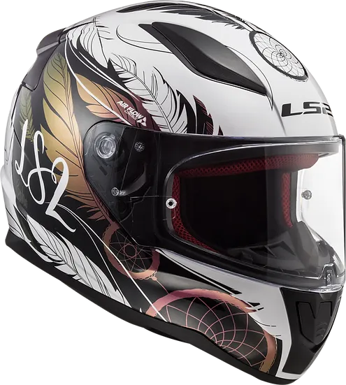 Rapid II Dreamcatcher Full Face Motorcycle Helmet Chameleon/White