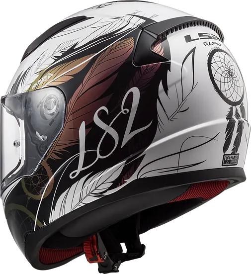 Rapid II Dreamcatcher Full Face Motorcycle Helmet Chameleon/White