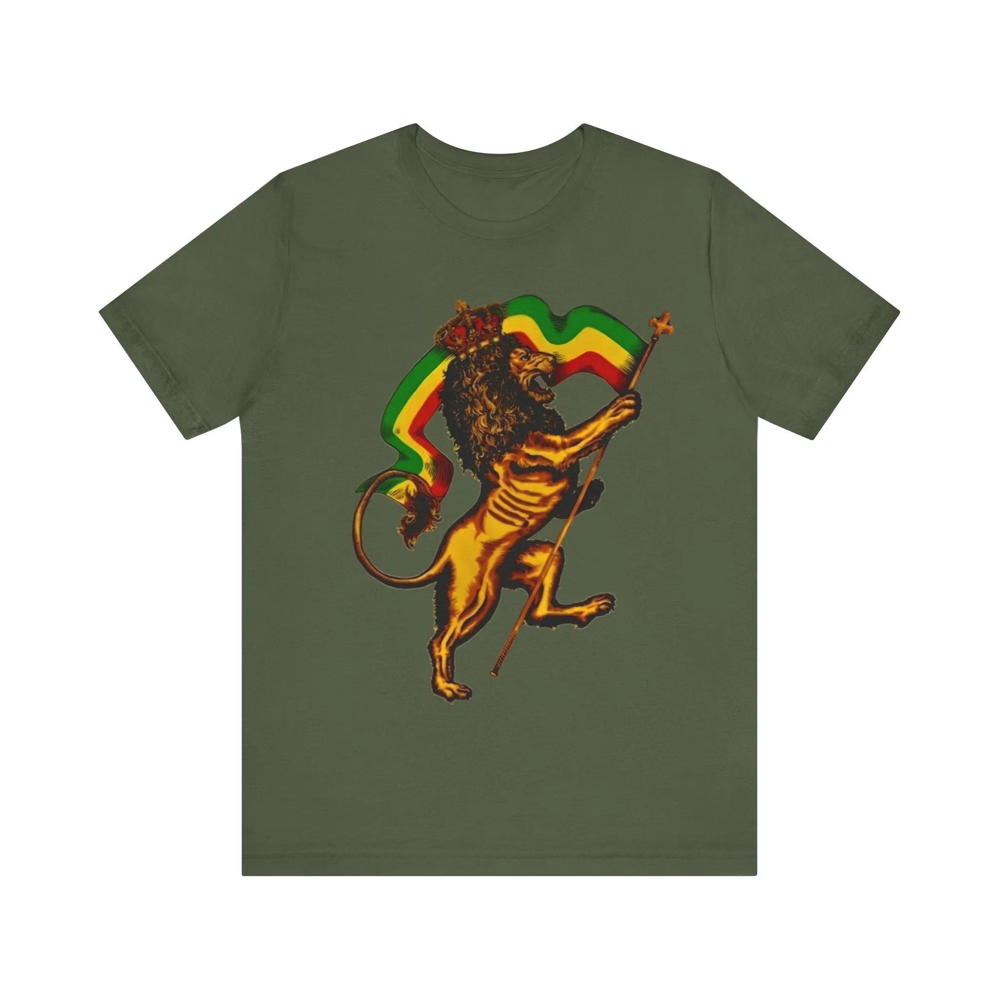Rasta Lion: Unisex Jersey Tee