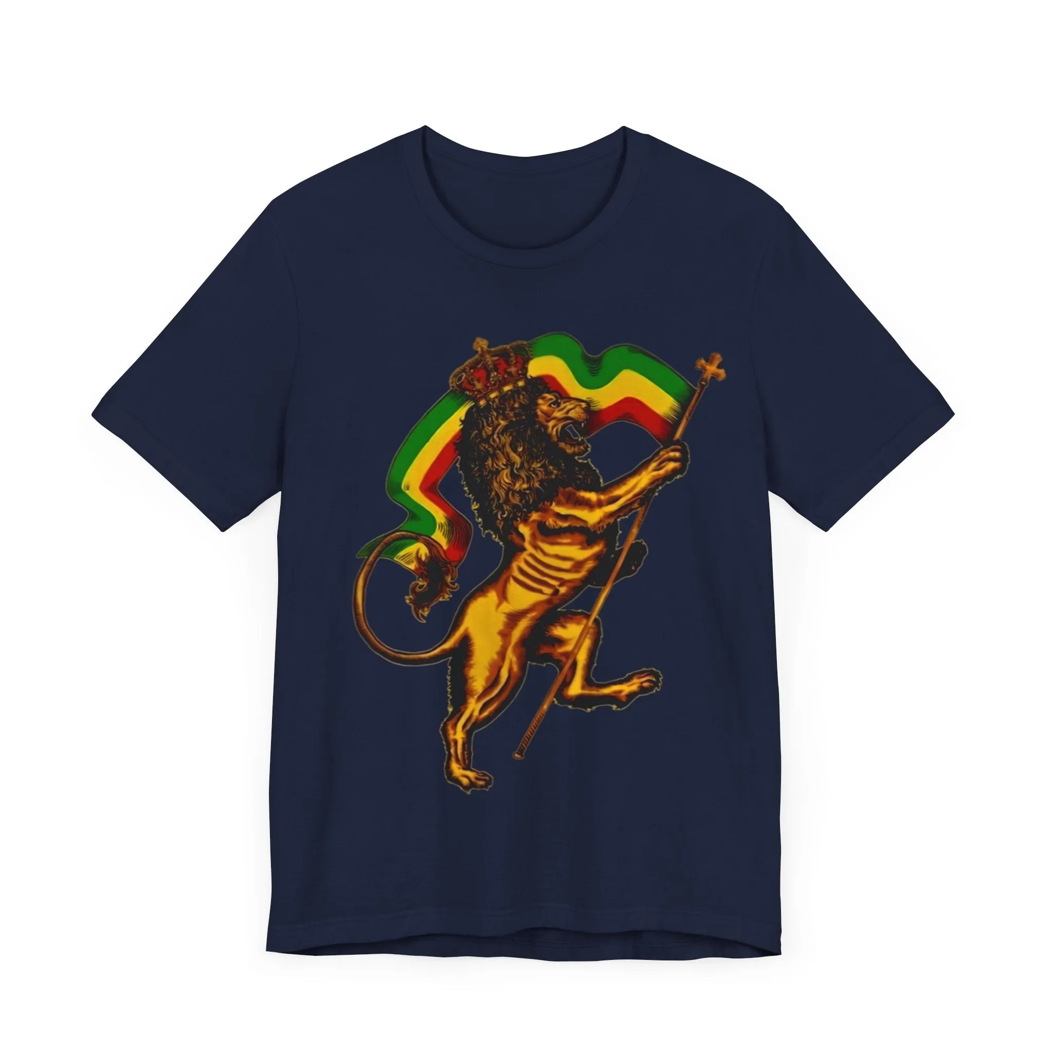 Rasta Lion: Unisex Jersey Tee