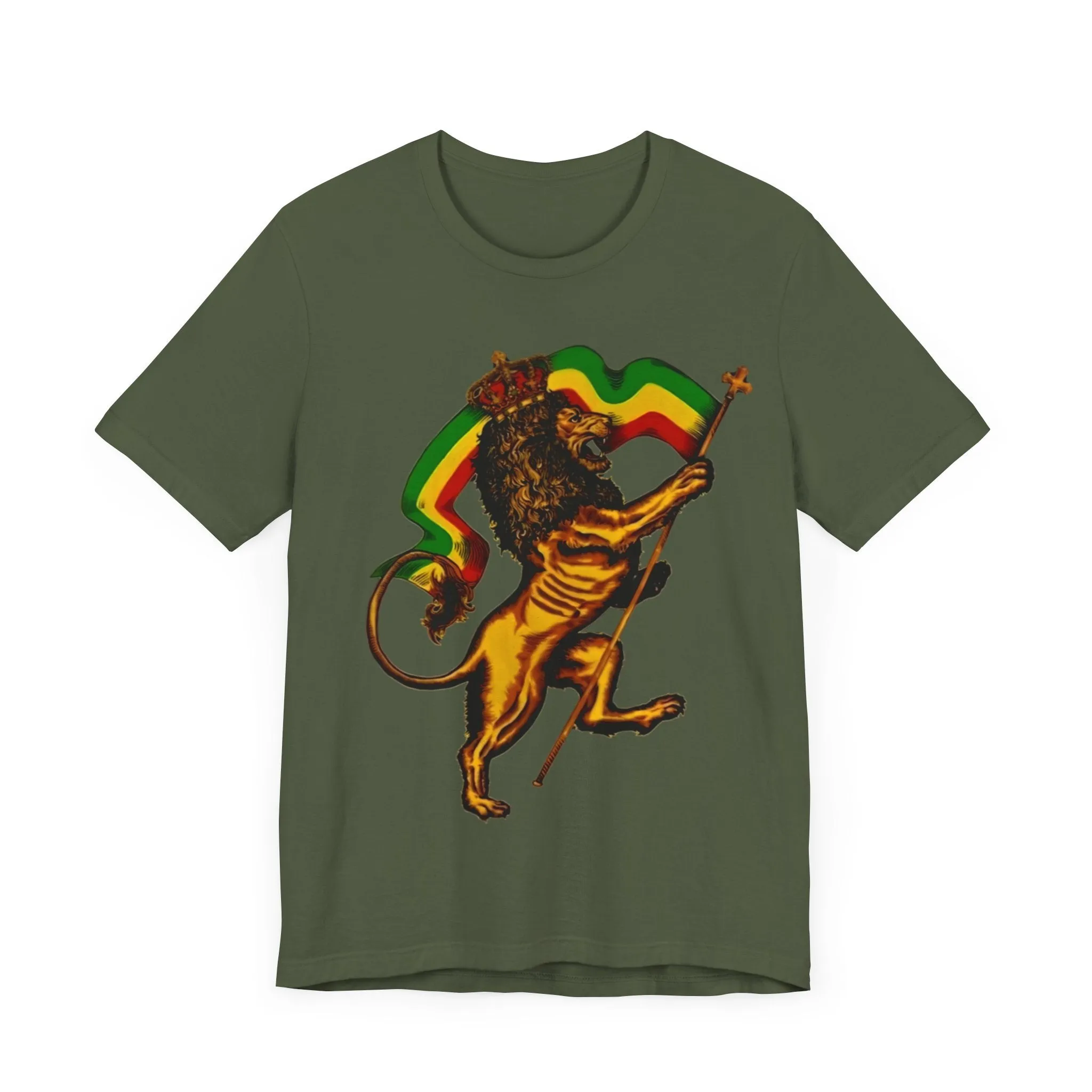 Rasta Lion: Unisex Jersey Tee