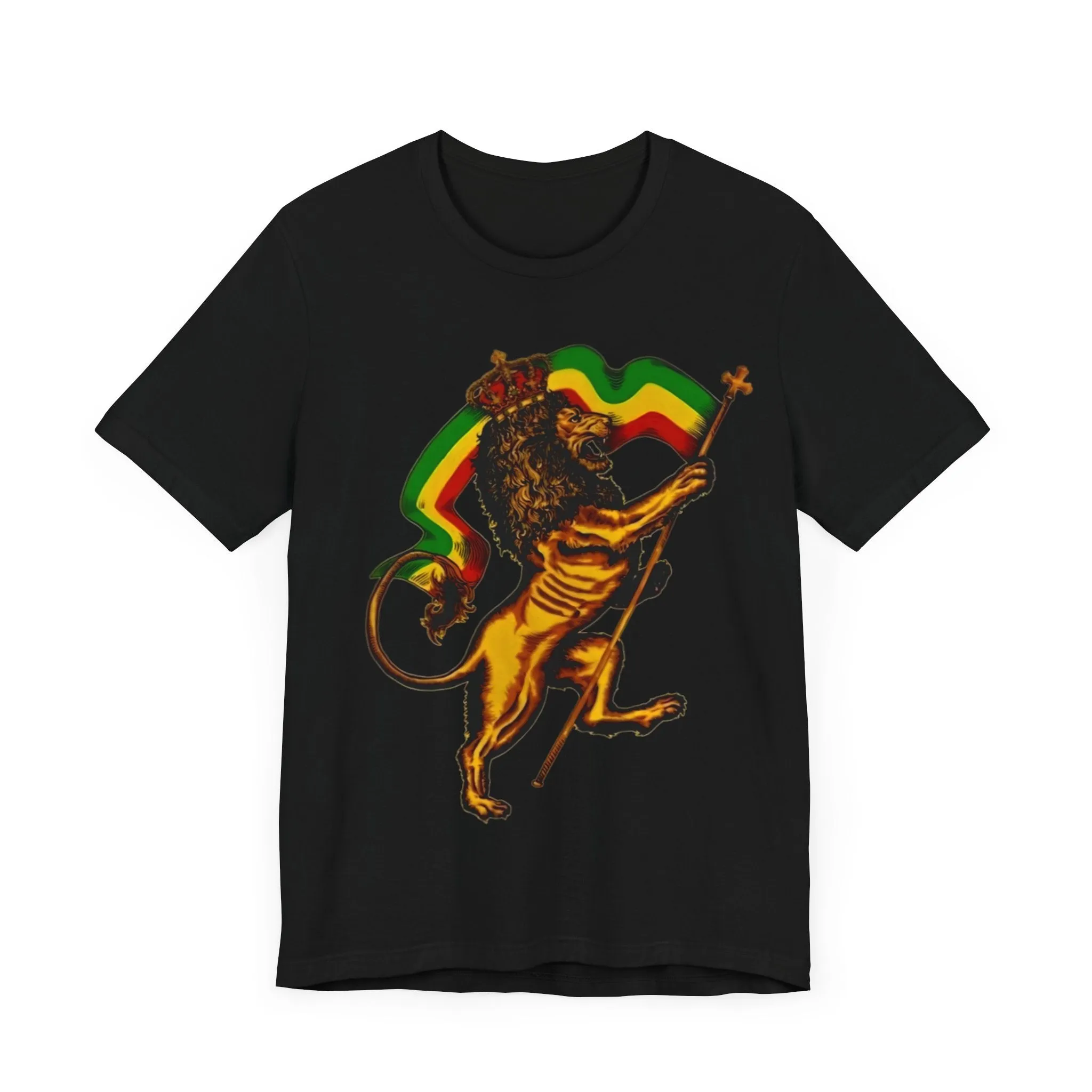 Rasta Lion: Unisex Jersey Tee