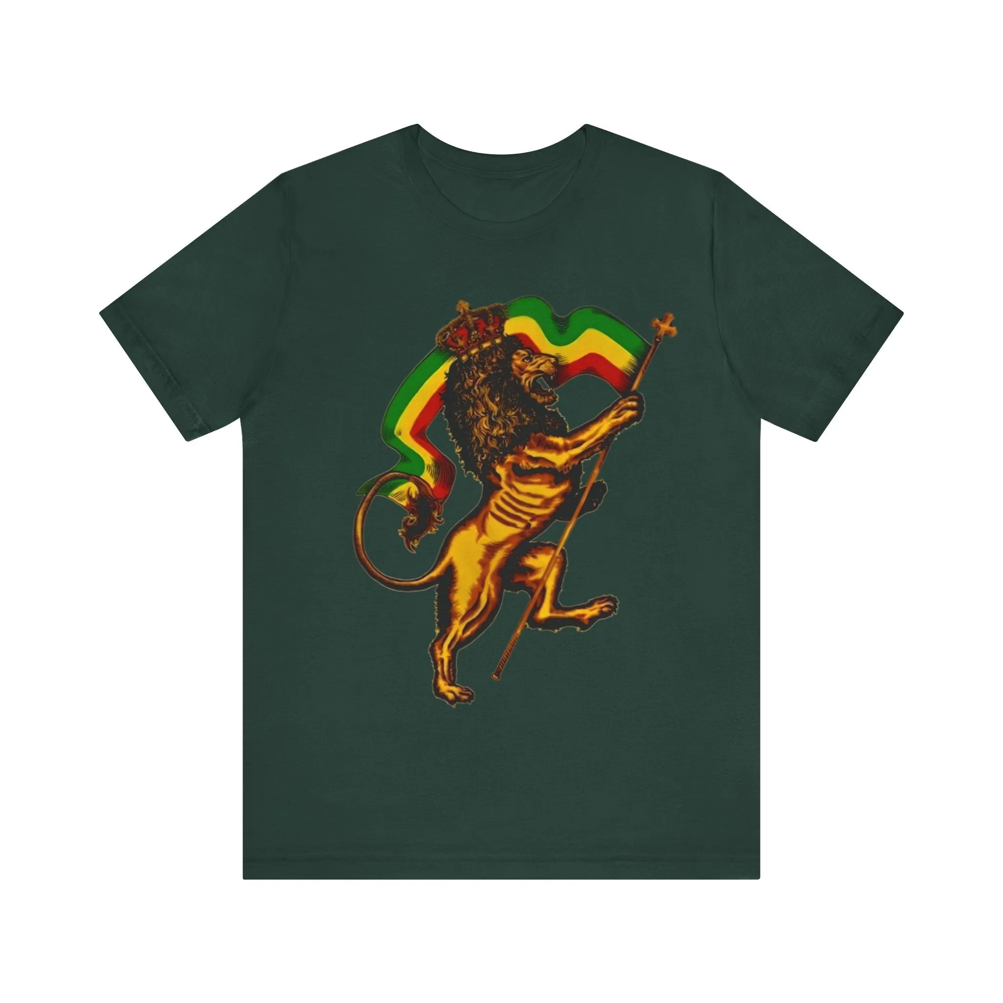 Rasta Lion: Unisex Jersey Tee