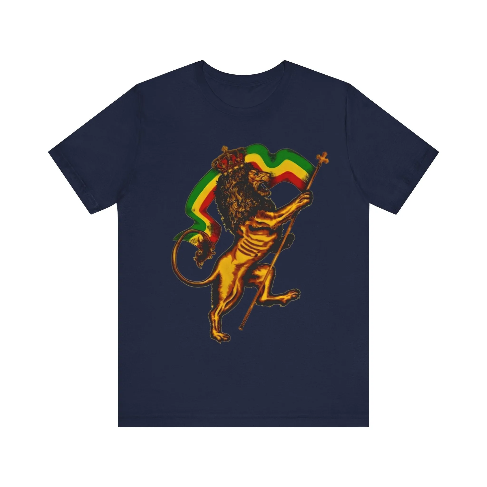 Rasta Lion: Unisex Jersey Tee