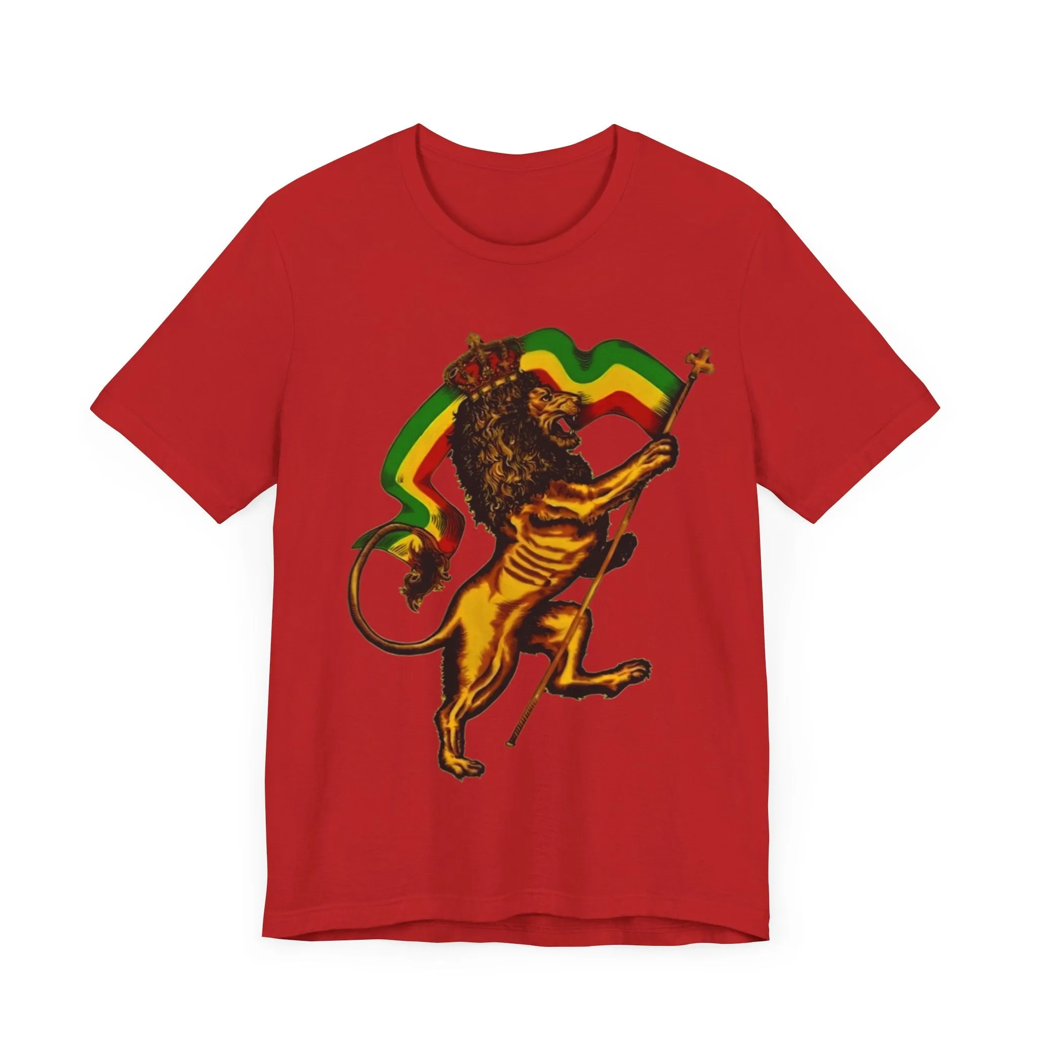 Rasta Lion: Unisex Jersey Tee