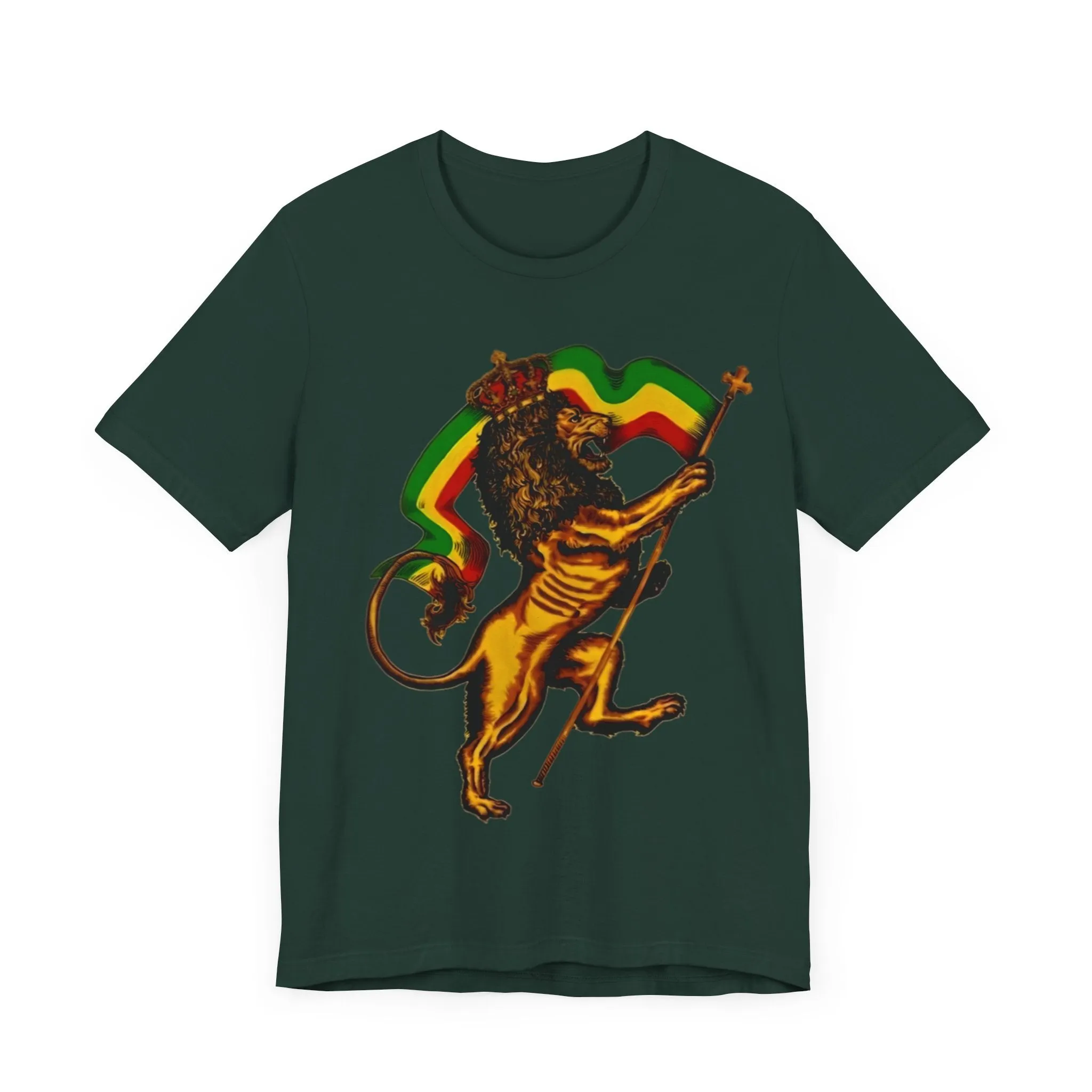 Rasta Lion: Unisex Jersey Tee