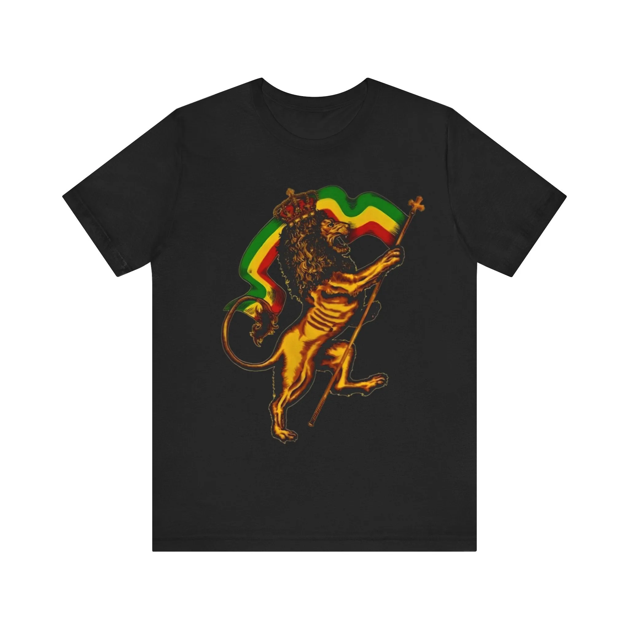 Rasta Lion: Unisex Jersey Tee