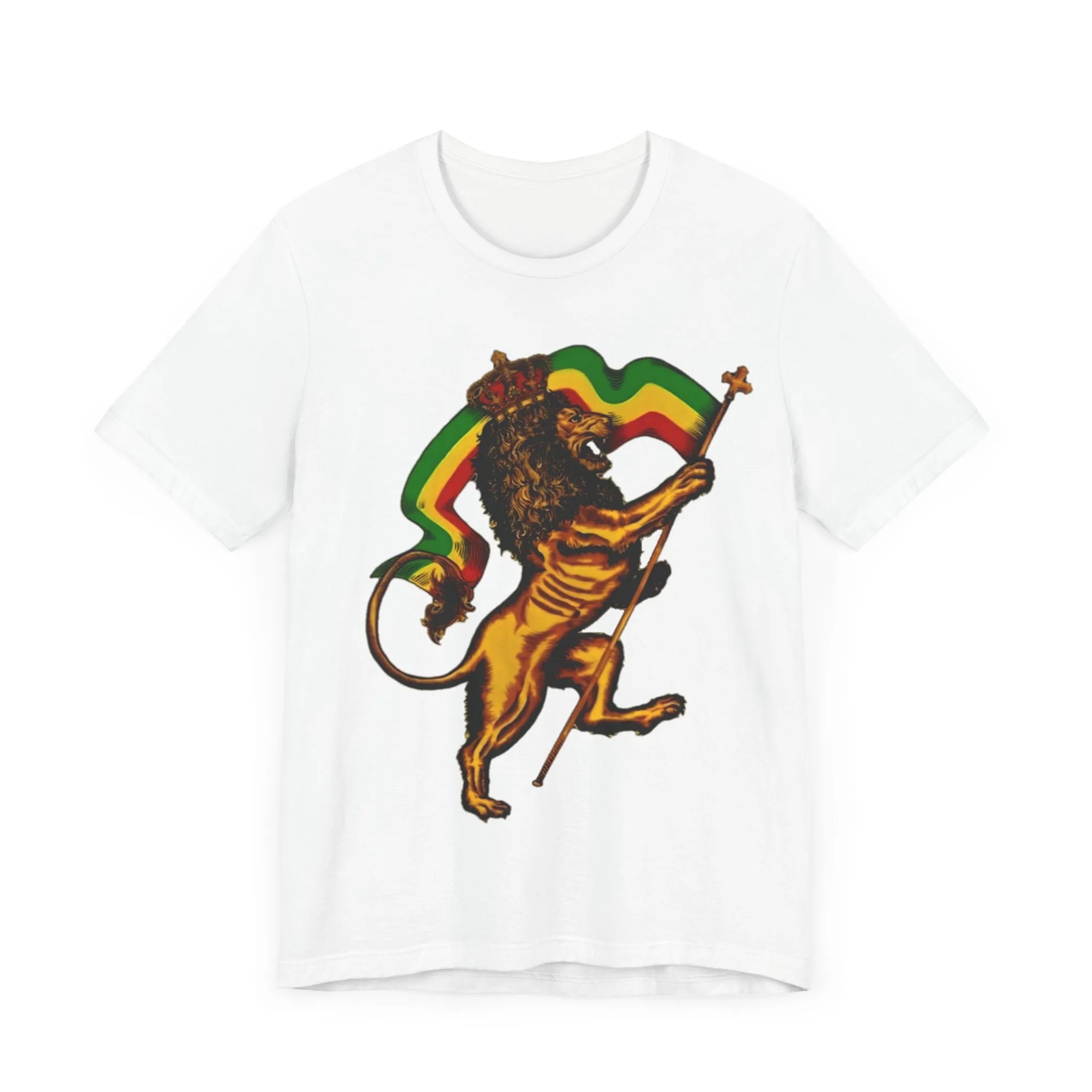 Rasta Lion: Unisex Jersey Tee