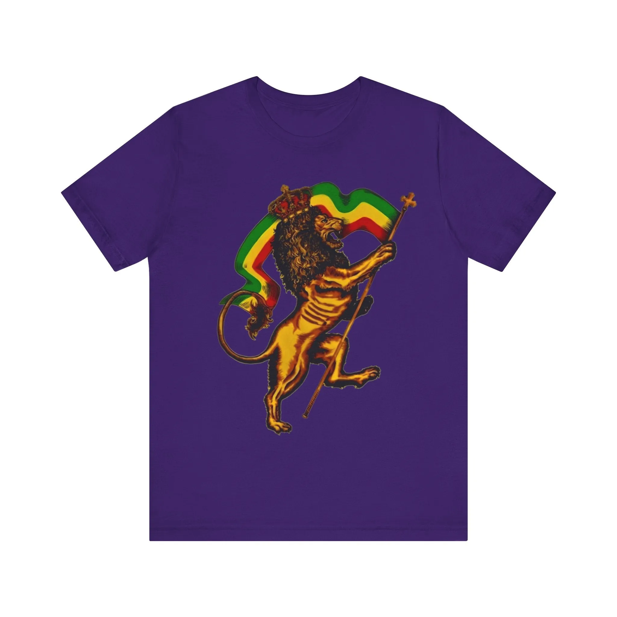 Rasta Lion: Unisex Jersey Tee