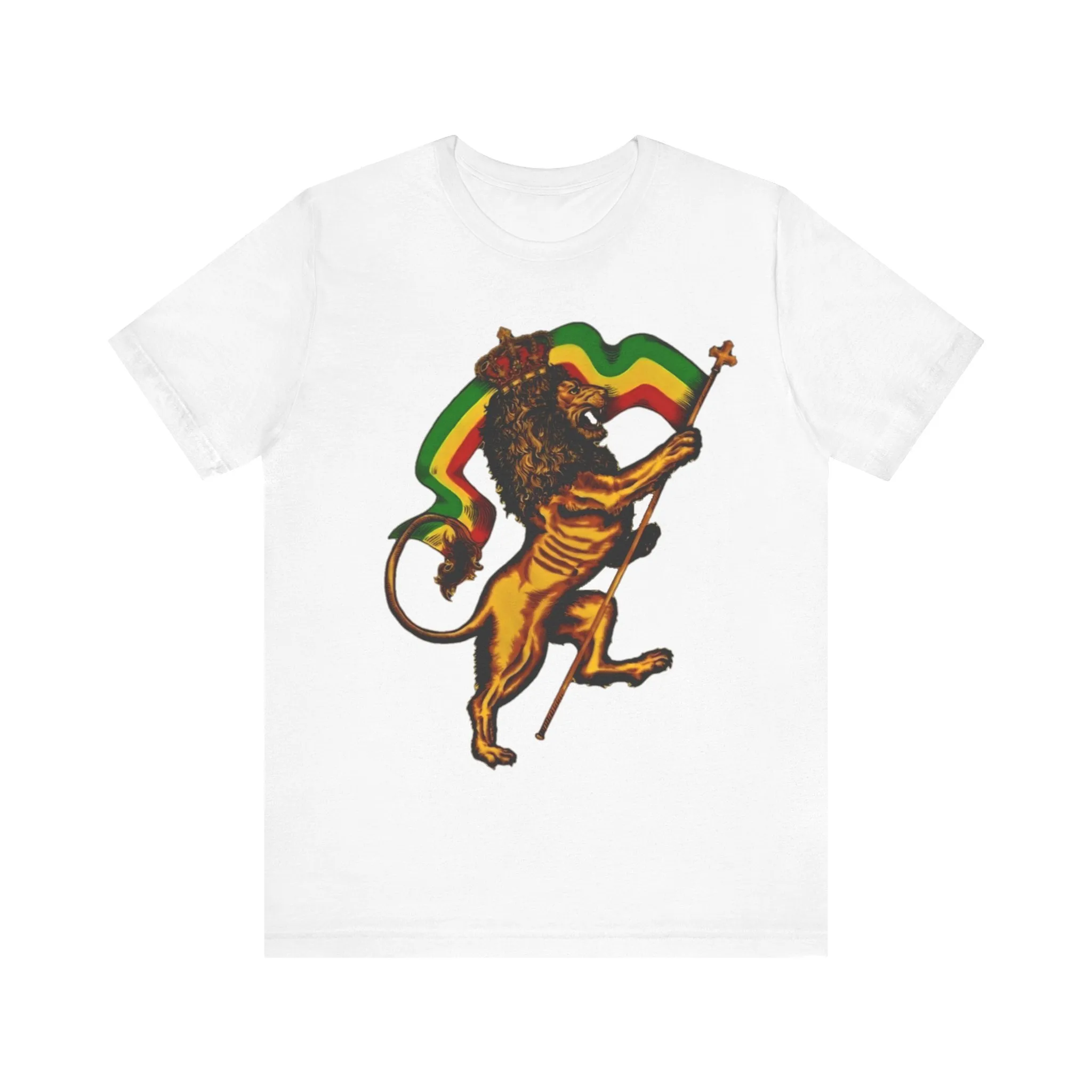 Rasta Lion: Unisex Jersey Tee
