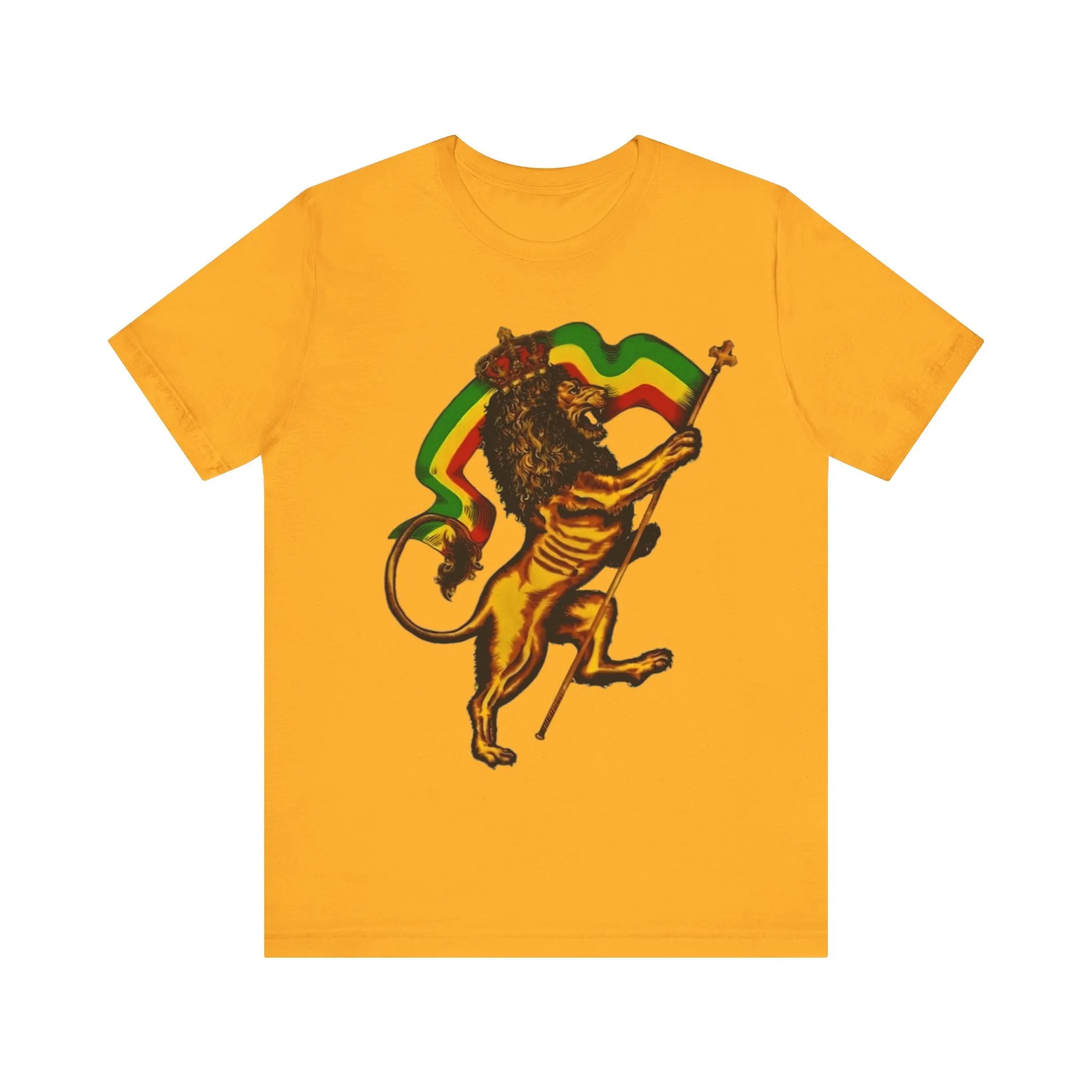Rasta Lion: Unisex Jersey Tee