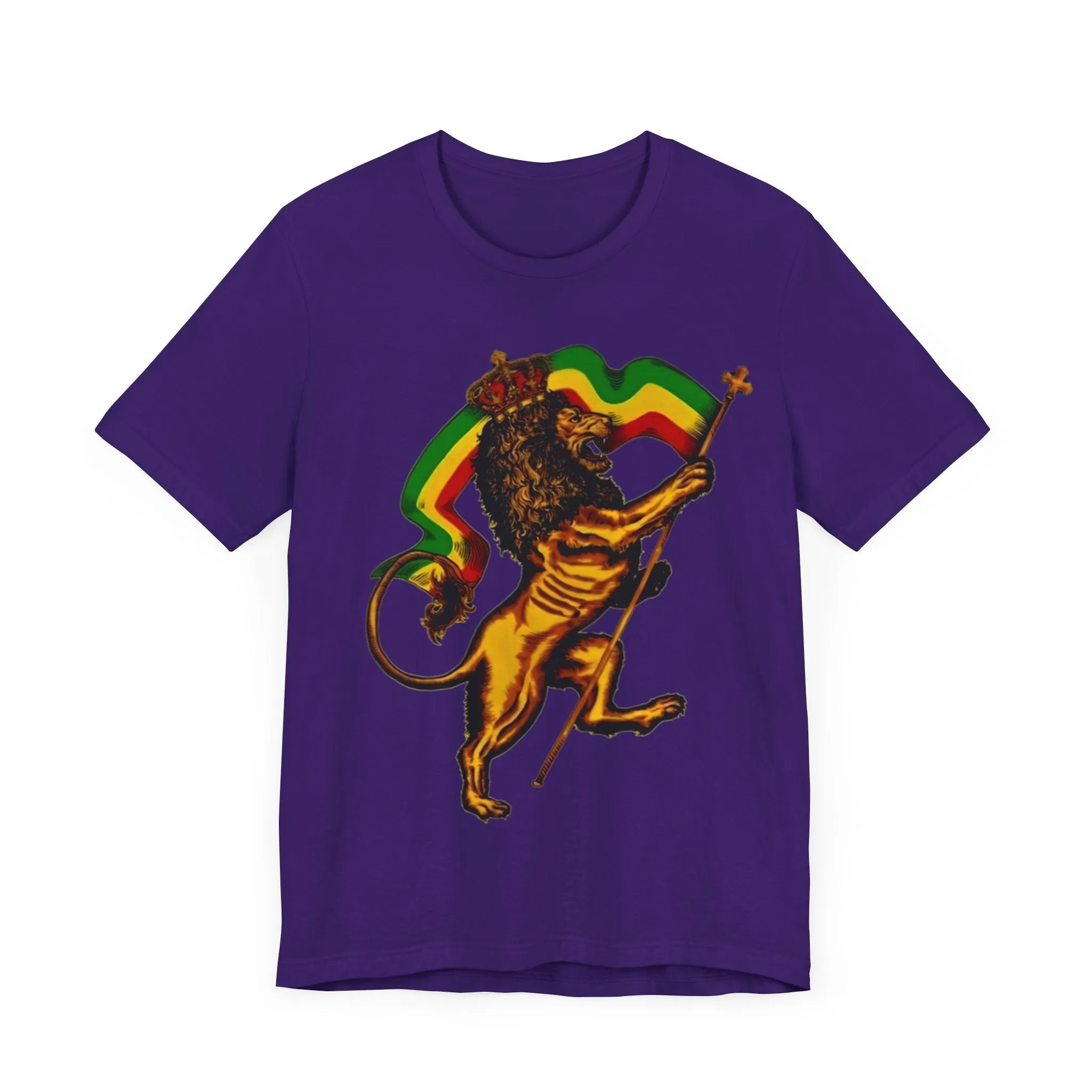 Rasta Lion: Unisex Jersey Tee